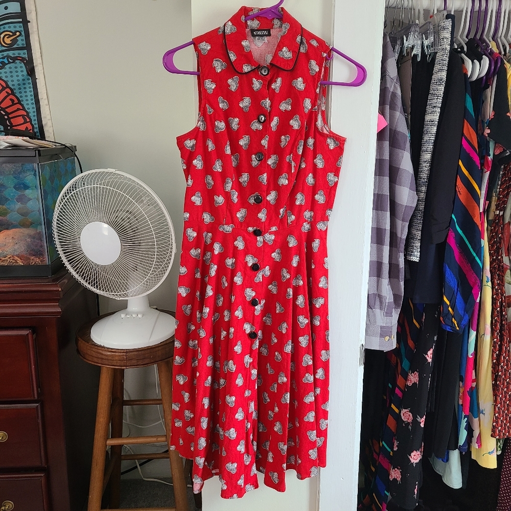 Retrolicious Squirrel Peter Pan Collar Dress